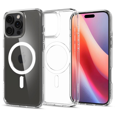 Spigen Ultra Hybrid Mag Dėklas with MagSafe skirtas iPhone 16 Pro Max - Baltas