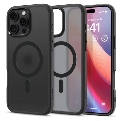 Spigen Ultra Hybrid Mag Dėklas with MagSafe skirtas iPhone 16 Pro Max - Juodas
