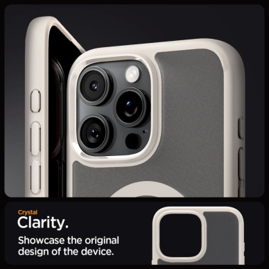 Spigen Ultra Hybrid Mag Dėklas with MagSafe skirtas iPhone 16 Pro Max - titanium 6