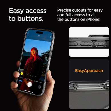 Spigen Ultra Hybrid Mag Dėklas with MagSafe skirtas iPhone 16 Pro - Permatomas 8