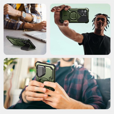 Supcase IBLSN Armorbox Mag Dėklas skirtas Samsung Galaxy S25 Ultra - Olive 4
