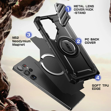 Supcase UB XT Mag Dėklas skirtas Samsung Galaxy S25 Ultra - Juodas 2