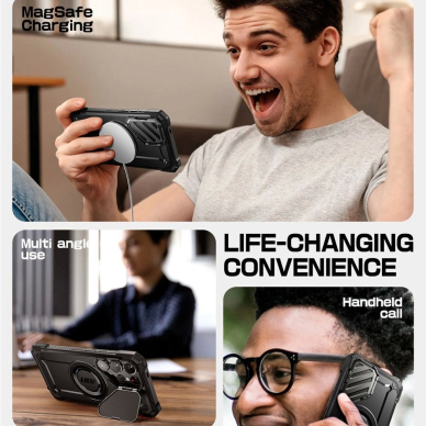 Supcase UB XT Mag Dėklas skirtas Samsung Galaxy S25 Ultra - Juodas 4