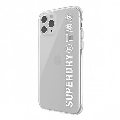 SuperDry Snap iPhone 11 Pro Clear Case Permatomas/Baltas 41579 4