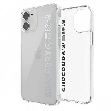 SuperDry Snap iPhone 12 mini Clear Case Permatomas 42590 2