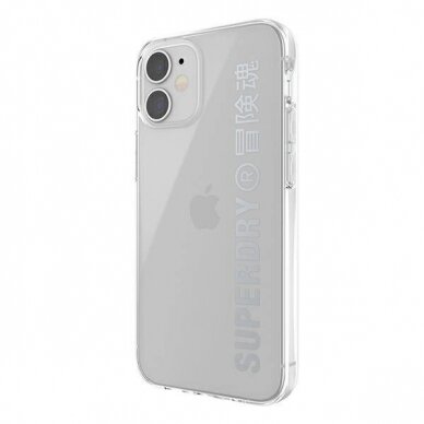 SuperDry Snap iPhone 12 mini Clear Case Permatomas 42590 4