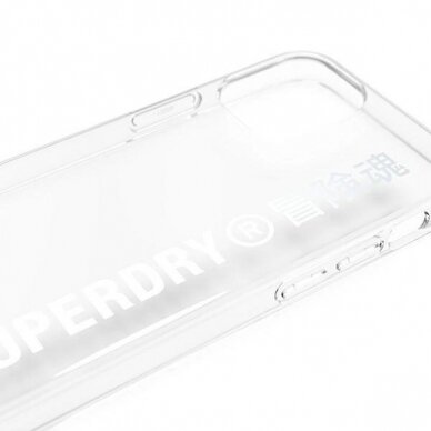 SuperDry Snap iPhone 12 mini Clear Case Permatomas 42590 5
