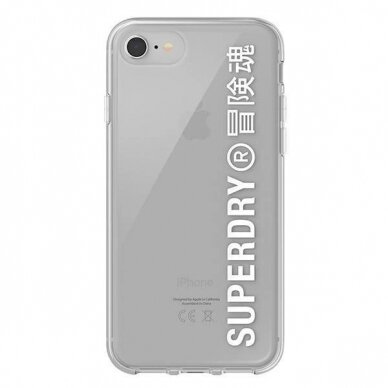 SuperDry Snap iPhone 6/6s/7/8/SE 2020 / SE 2022 Clear Case /Baltas 41573 1