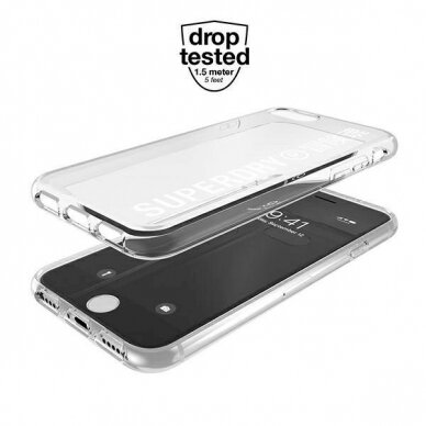 SuperDry Snap iPhone 6/6s/7/8/SE 2020 / SE 2022 Clear Case /Baltas 41573 3