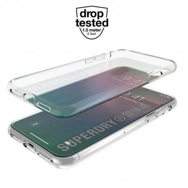 SuperDry Snap iPhone X/Xs Skaidrus Gradient 41584 3