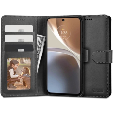 Tech-Protect piniginės tipo dėklas skirtas Motorola Moto G32 - juodas