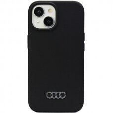 Telefono Dėklas Etui Audi Silicone Case do iPhone 15 Plus Juodas KOW068