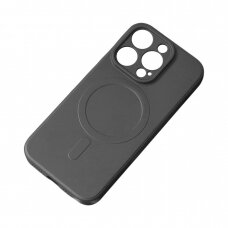 Telefono Dėklas MagSafe Compatible Silicone Case for iPhone 15 Pro Silicone Case - Juodas KOW068