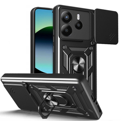 Tech-Protect CamShield Pro Dėklas skirtas Xiaomi Redmi Note 14 5G - Matinis Juodas