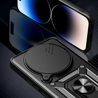 Tech-Protect CamShield Pro Dėklas skirtas Xiaomi Redmi Note 14 Pro+ 5G - Matinis Juodas 3