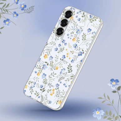 Tech-Protect FlexAir Dėklas skirtas Xiaomi Redmi Note 14 Pro 5G / Poco X7 5G - Daisies with Leaves 1