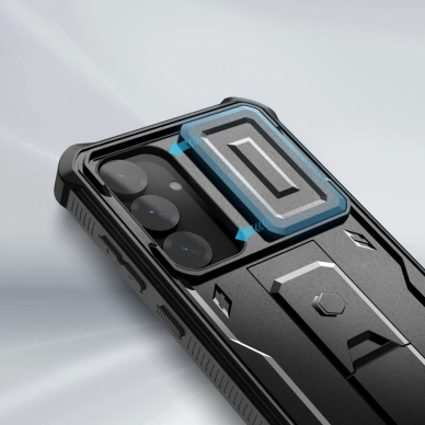 Tech-Protect Kevlar Cam+ Dėklas skirtas Samsung Galaxy S25+ - Juodas 1