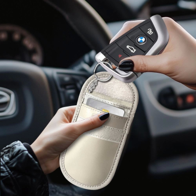 Tech-Protect KLR100 RFID Blocking Car Key Dėklas - Beige 4