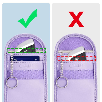 Tech-Protect KLR100 RFID Blocking Car Key Dėklas - Violetinis 2