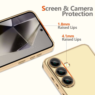 Tech-Protect MagFlex MagSafe Dėklas skirtas Samsung Galaxy S25 - Permatomas Auksinis 2