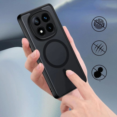 Tech-Protect MagMat MagSafe Dėklas skirtas Xiaomi Redmi Note 14 Pro 5G / Poco X7 5G - Matinis Juodas 2