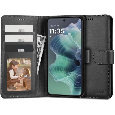 Tech-Protect piniginės tipo dėklas Motorola Moto G25 5G – juodas