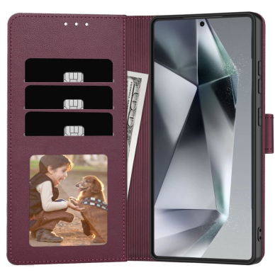 Tech-Protect Piniginės tipo Dėklas skirtas Samsung Galaxy A36 5G - Burgundy 1