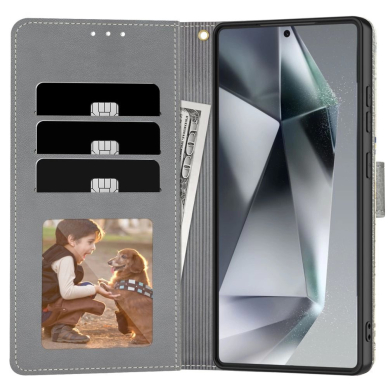 Tech-Protect Piniginės tipo Dėklas skirtas Samsung Galaxy S25 - Daisies with Leaves 1