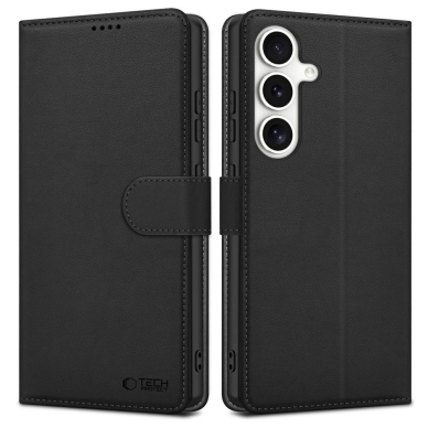 Tech-Protect Piniginės tipo Dėklas skirtas Samsung Galaxy S25 - Juodas