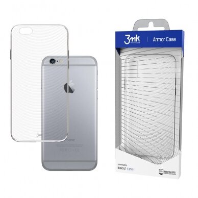 Telefono Dėklas Apple iPhone 6/6s - 3mk Armor Case Skaidrus KOW068