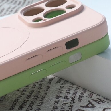 Telefono Dėklas MagSafe Compatible Silicone Case for iPhone 15 Pro Silicone Case - Juodas KOW068 4
