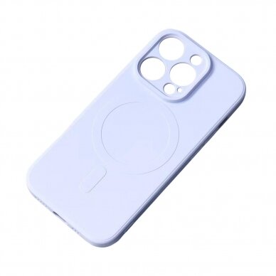 Telefono Dėklas MagSafe Compatible Silicone Case for iPhone 15 Pro Silicone Case - Mėlynas KOW068