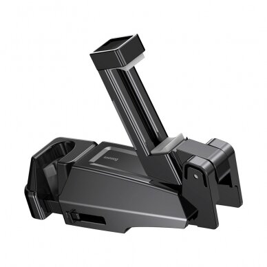 Telefono Laikiklis Tvirtinamas Prie Sėdynės Baseus Car Rear Seat Headrest Phone Bracket Holder Hook skirtas 4.0-6.5 colių įrenginiams juodas 3