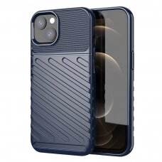 Iphone 13 Mini Thunder Case Flexible Tough Rugged Cover TPU dėklas  mėlynas