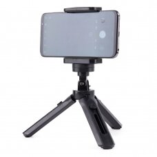 Trikojis Mini Telefono Laikiklis - Asmenukių Lazda - Kameros GoPro laikiklis juodas