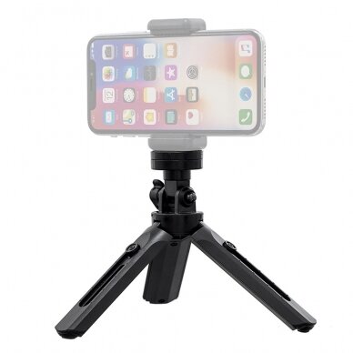 Trikojis Mini Telefono Laikiklis - Asmenukių Lazda - Kameros GoPro laikiklis juodas 1