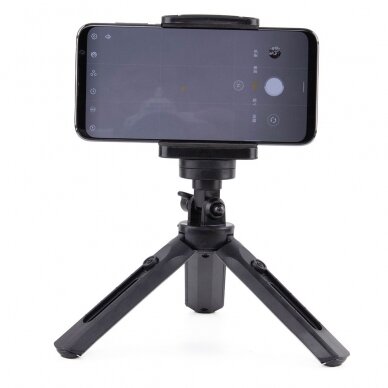 Trikojis Mini Telefono Laikiklis - Asmenukių Lazda - Kameros GoPro laikiklis juodas 15