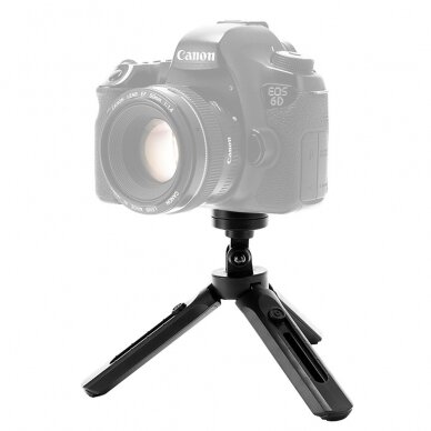 Trikojis Mini Telefono Laikiklis - Asmenukių Lazda - Kameros GoPro laikiklis juodas 4