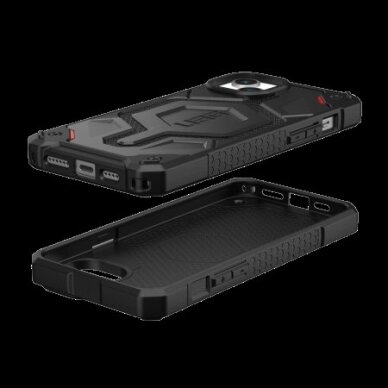 UAG Monarch - Apsauginis dėklas skirta iPhone 15 Plus (kevlar Juodas) 2