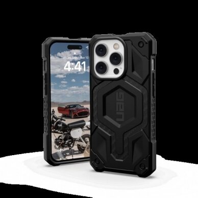 UAG Monarch Pro - Apsauginis dėklas skirta iPhone 14 Pro Max pritaikyta su MagSafe (carbon fiber) 1
