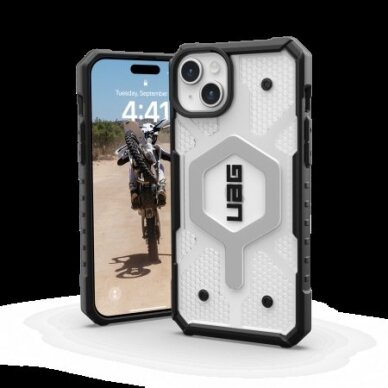 UAG Pathfinder Magsafe - Apsauginis dėklas skirta iPhone 15 Plus (ice) 1