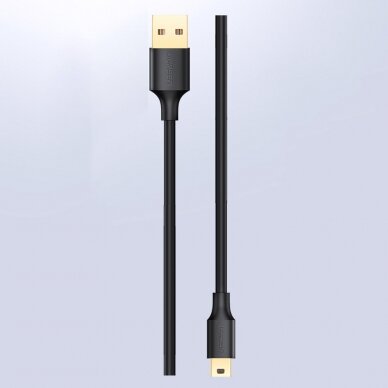 Ugreen 5 pin gold-plated USB cable - mini USB 0.25m black (US132) 3