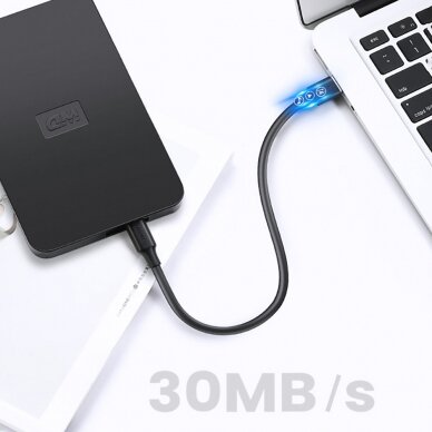 Ugreen 5 pin gold-plated USB cable - mini USB 0.25m black (US132) 5