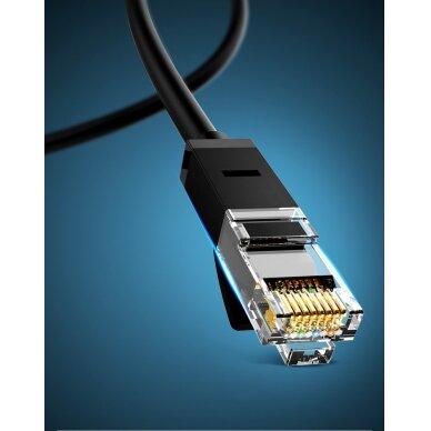 Ugreen Ethernet patchcord kabelis RJ45 Cat 6 UTP 1000Mbps 2m Juodas 5