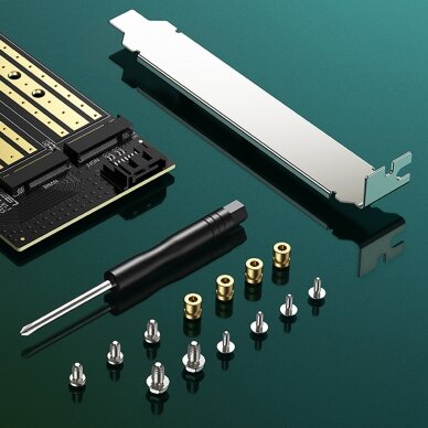 Ugreen expansion card adapter PCIe 3.0 x4 to SSD M.2 M-Key / M.2 B-Key black (CM302) 7