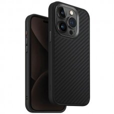 Uniq Dėklas Keva iPhone 15 Pro 6.1  Magclick Charging Juodas/carbon Juodas