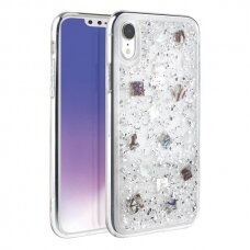 UNIQ Lumence dėklas iPhone XR sidabrinis