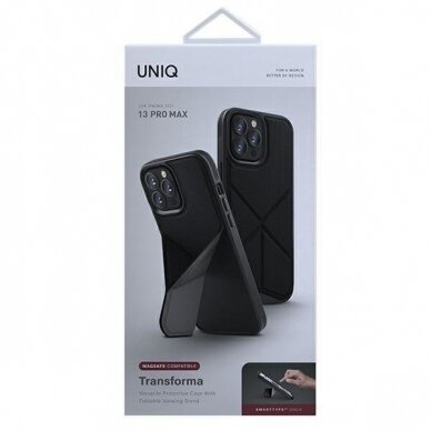 Iphone 13 Pro Max Uniq case Transforma  6.7 &quot;black / ebony black MagSafe 10