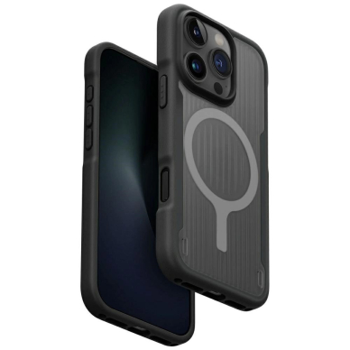Uniq Combat Active Magclick Charging Dėklas skirtas iPhone 16 Pro Max - Juodas