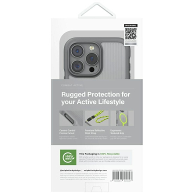 Uniq Combat Active Magclick Charging Dėklas skirtas iPhone 16 Pro - Pilkas 5